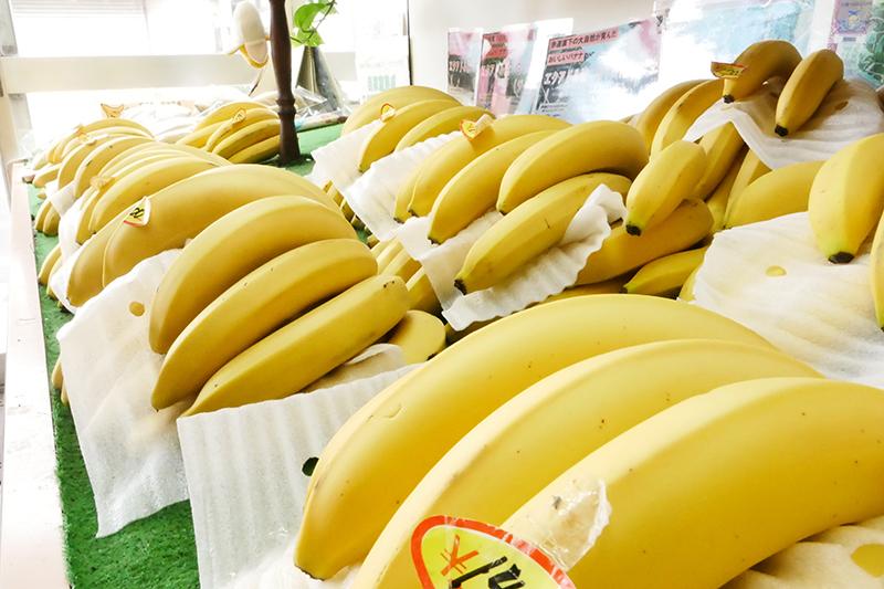 バナナの陳列棚